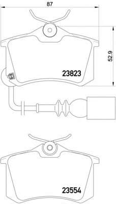 Комплект тормозных колодок, дисковый тормоз