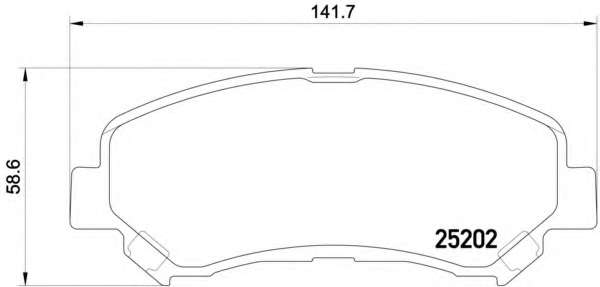 Комплект тормозных колодок, дисковый тормоз