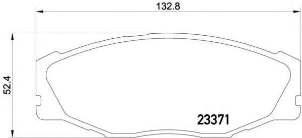 Комплект тормозных колодок, дисковый тормоз