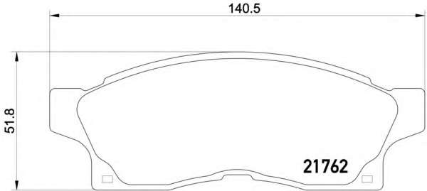 Комплект тормозных колодок, дисковый тормоз