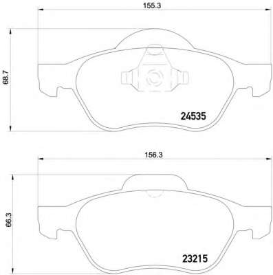 Комплект тормозных колодок, дисковый тормоз