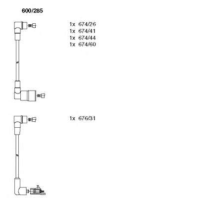 Комплект проводов зажигания
