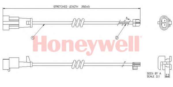 Сигнализатор, износ тормозных колодок
