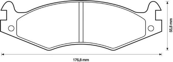 Комплект тормозных колодок, дисковый тормоз