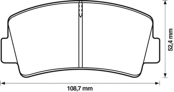 Комплект тормозных колодок, дисковый тормоз