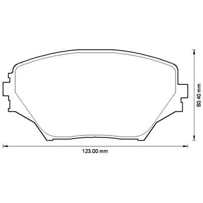 Комплект тормозных колодок, дисковый тормоз