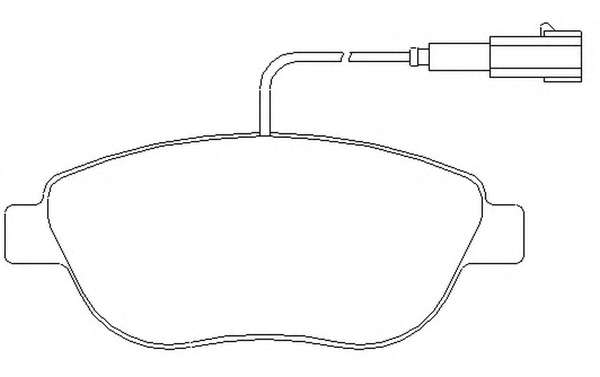 Комплект тормозных колодок, дисковый тормоз