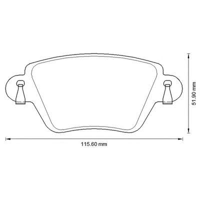 Комплект тормозных колодок, дисковый тормоз