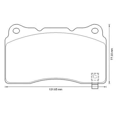 Комплект тормозных колодок, дисковый тормоз
