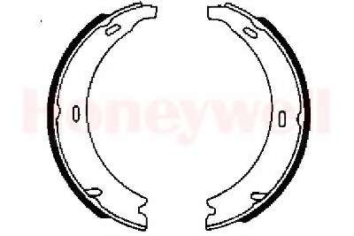 Комплект тормозных колодок, стояночная тормозная система