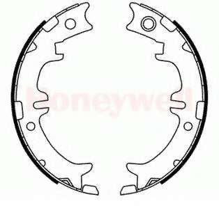 Комплект тормозных колодок, стояночная тормозная система