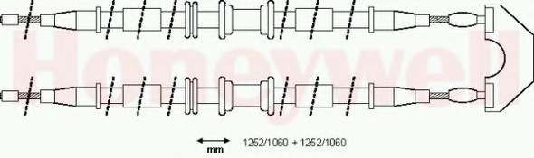 Трос, стояночная тормозная система