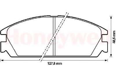 Комплект тормозных колодок, дисковый тормоз
