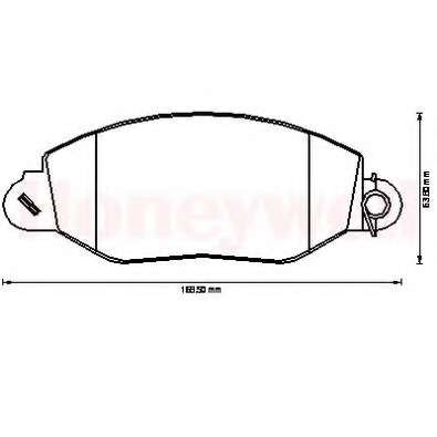 Комплект тормозных колодок, дисковый тормоз