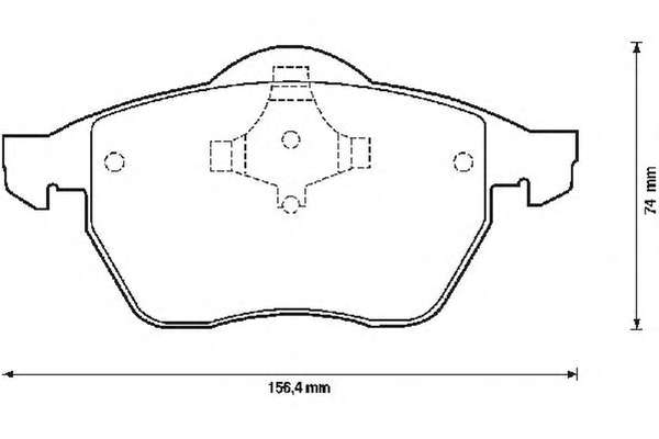 Комплект тормозных колодок, дисковый тормоз