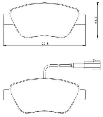Комплект тормозных колодок, дисковый тормоз