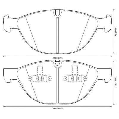 Комплект тормозных колодок, дисковый тормоз