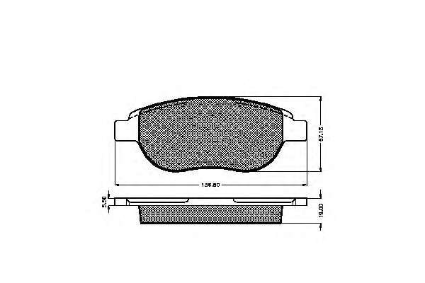 Комплект тормозных колодок, дисковый тормоз