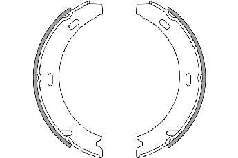 Комплект тормозных колодок, стояночная тормозная система