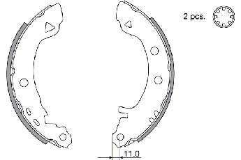 Комплект тормозных колодок