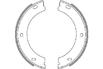 Комплект тормозных колодок, стояночная тормозная система