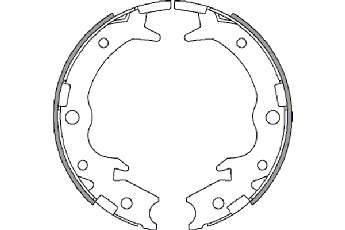 Комплект тормозных колодок, стояночная тормозная система