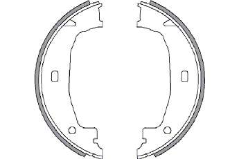 Комплект тормозных колодок, стояночная тормозная система