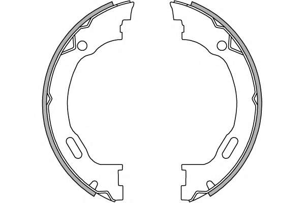 Комплект тормозных колодок, стояночная тормозная система