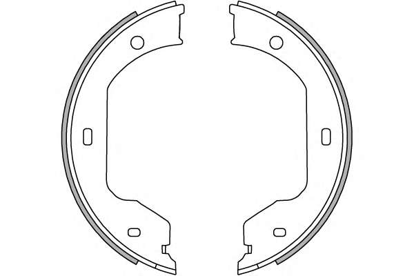 Комплект тормозных колодок, стояночная тормозная система