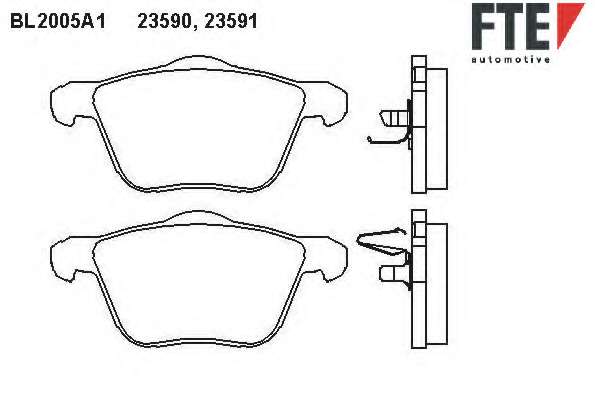 Комплект тормозных колодок, дисковый тормоз