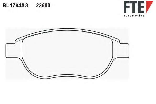 Комплект тормозных колодок, дисковый тормоз