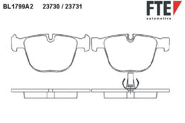 Комплект тормозных колодок, дисковый тормоз
