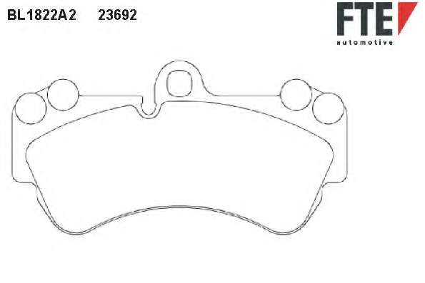 Комплект тормозных колодок, дисковый тормоз
