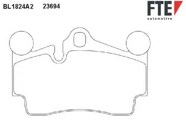 Комплект тормозных колодок, дисковый тормоз