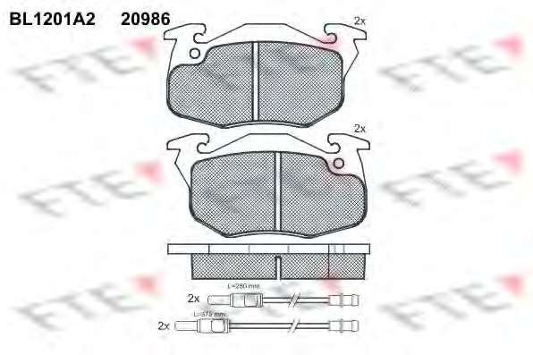 Комплект тормозных колодок, дисковый тормоз