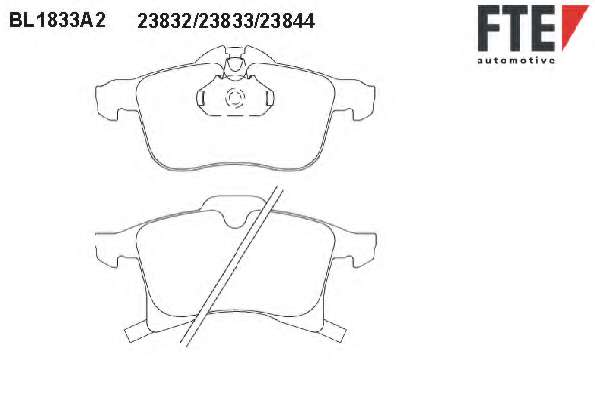 Комплект тормозных колодок, дисковый тормоз