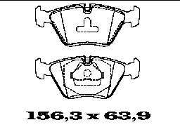 Комплект тормозных колодок, дисковый тормоз