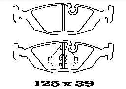 Комплект тормозных колодок, дисковый тормоз