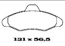 Комплект тормозных колодок, дисковый тормоз