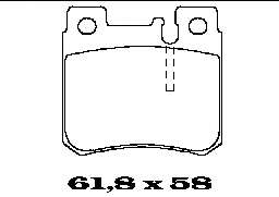 Комплект тормозных колодок, дисковый тормоз