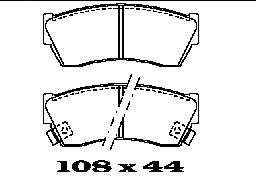 Комплект тормозных колодок, дисковый тормоз
