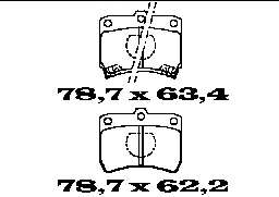 Комплект тормозных колодок, дисковый тормоз