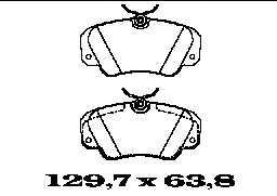 Комплект тормозных колодок, дисковый тормоз