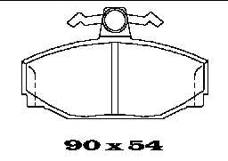 Комплект тормозных колодок, дисковый тормоз