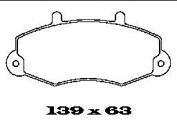 Комплект тормозных колодок, дисковый тормоз