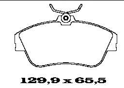 Комплект тормозных колодок, дисковый тормоз