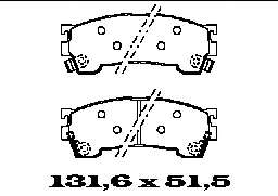Комплект тормозных колодок, дисковый тормоз
