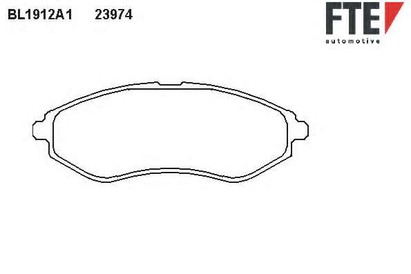 Комплект тормозных колодок, дисковый тормоз