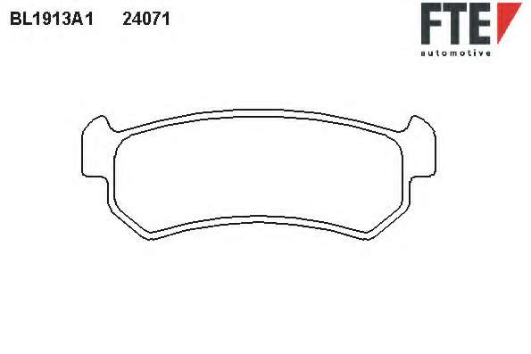 Комплект тормозных колодок, дисковый тормоз