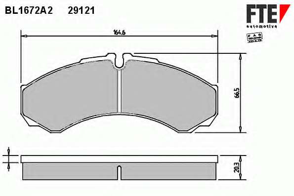 Комплект тормозных колодок, дисковый тормоз